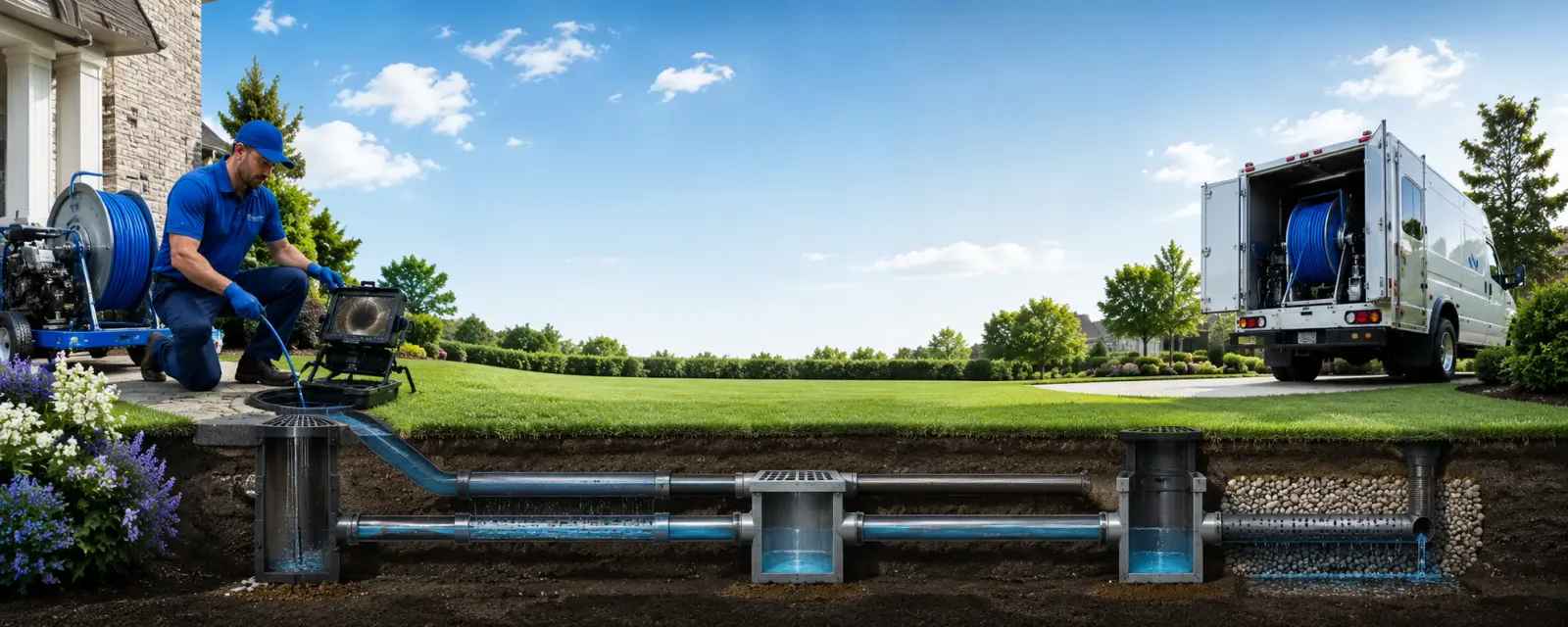 Outdoor drain cleaning information for Melrose, NY